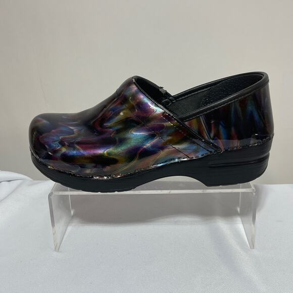 Dansko Clogs Women's EU 40 US 9.5  Multicolor Swirl Rainbow Slip On Comfort Shoe - Picture 4 of 9